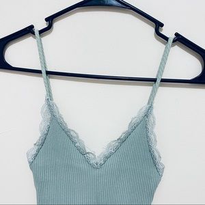 Ribbed Lace Tanktop